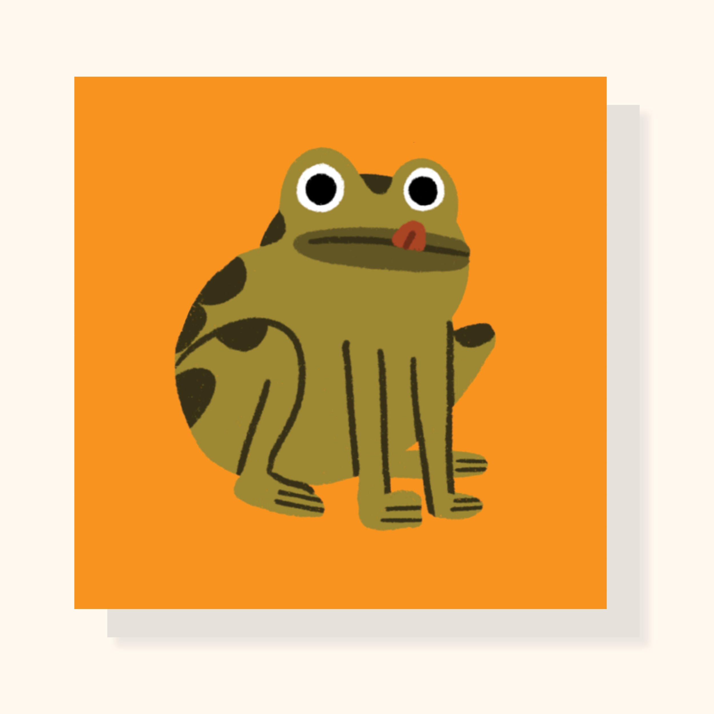 George Washington Frog Print