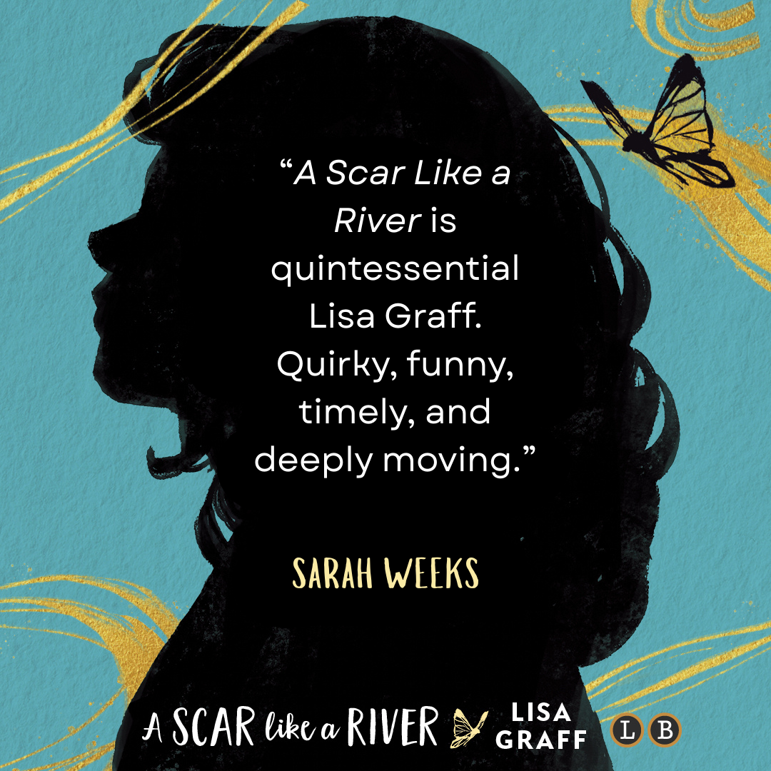 Sarah Weeks loves A SCAR LIKE A RIVER too!