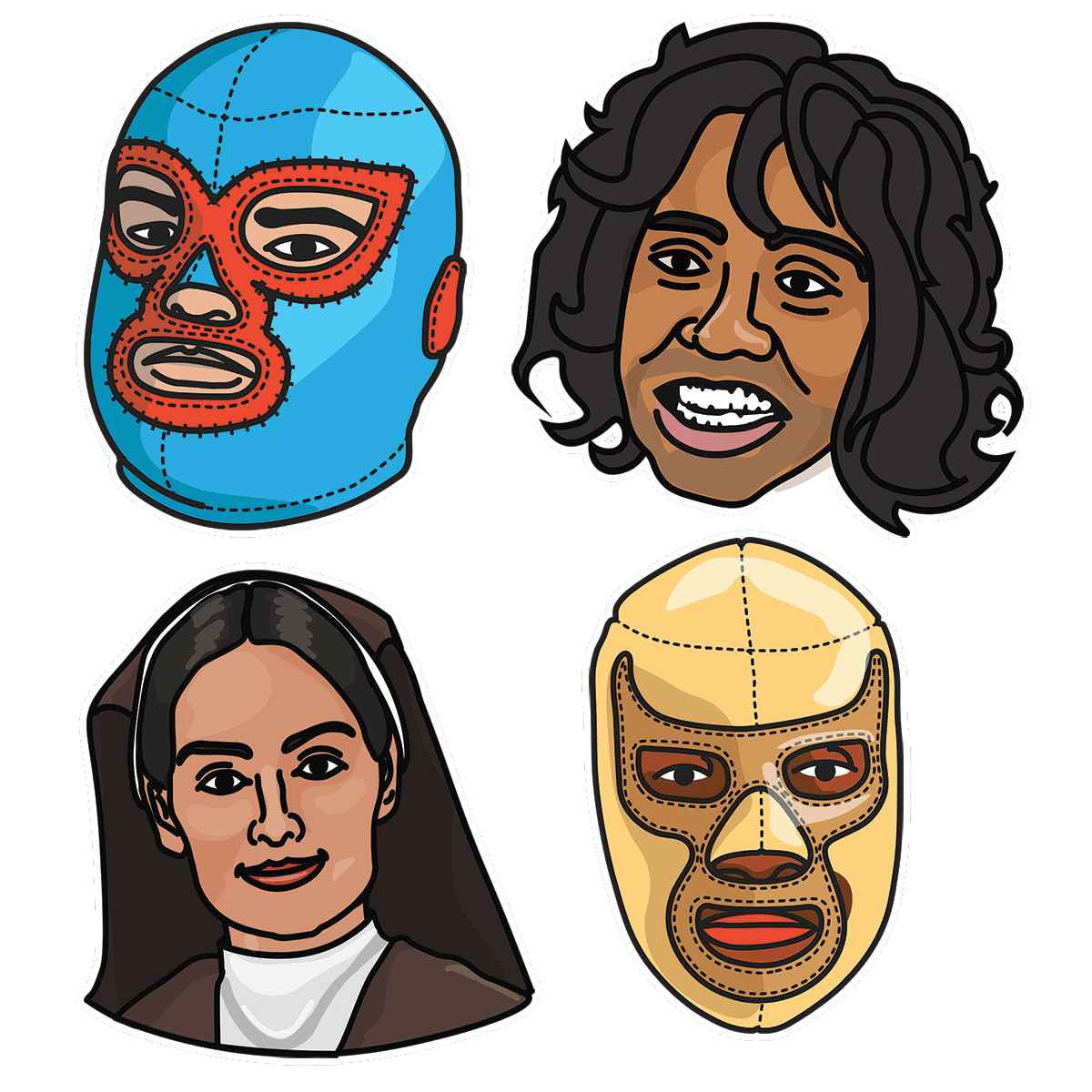 Nacho Libre Sticker Pack