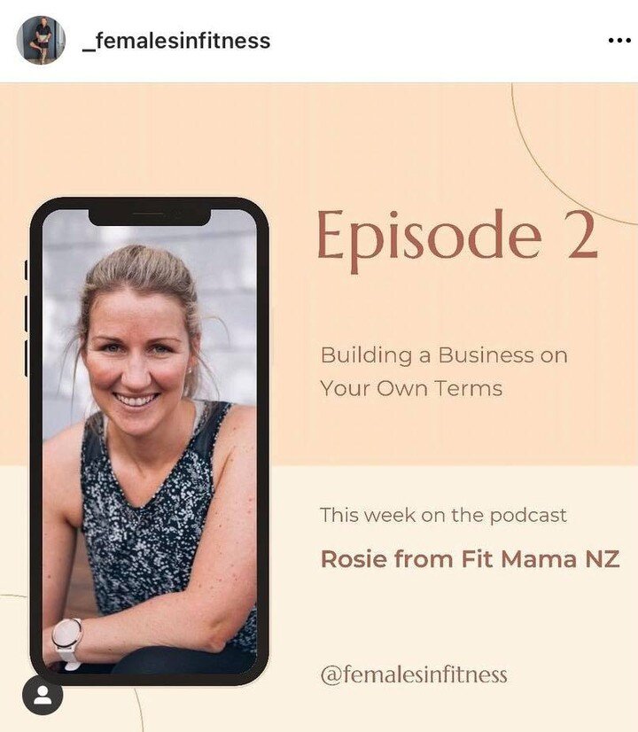 So last week I was interviewed for the Females In Fitness podcast! 👏🏻

I was so nervous because I&rsquo;ve followed Dani for years,  but we chatted really easily, and it was great to talk about Fit Mama and how I fell into the fitness industry. 

I