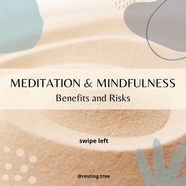 🙏 MEDITATION &amp; MINDFULNESS series: 
Benefits and Risks

This month we are focusing on finding rest for the spirit. Meditation and mindfulness activities have grown in popularity within mental healthcare. This series will look at what it is, any 