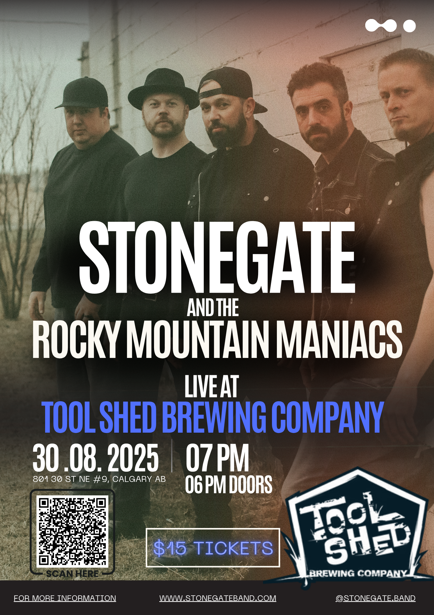LIVE WITH THE ROCKY MOUNTAIN MANIACS AT TOOL SHED BREWING COMPANY (CALGARY, AB)