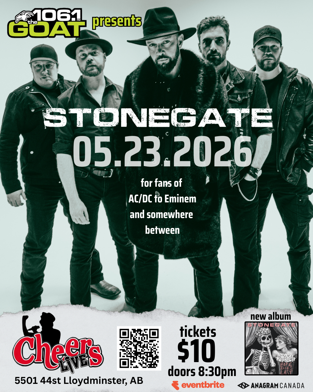 STONEGATE AT CHEERS LIVE (Lloydminster, AB)