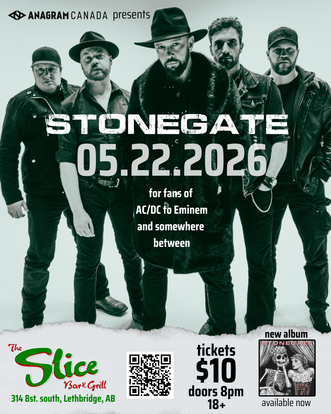 STONEGATE LIVE AT THE SLICE (LETHBRIDGE, AB)