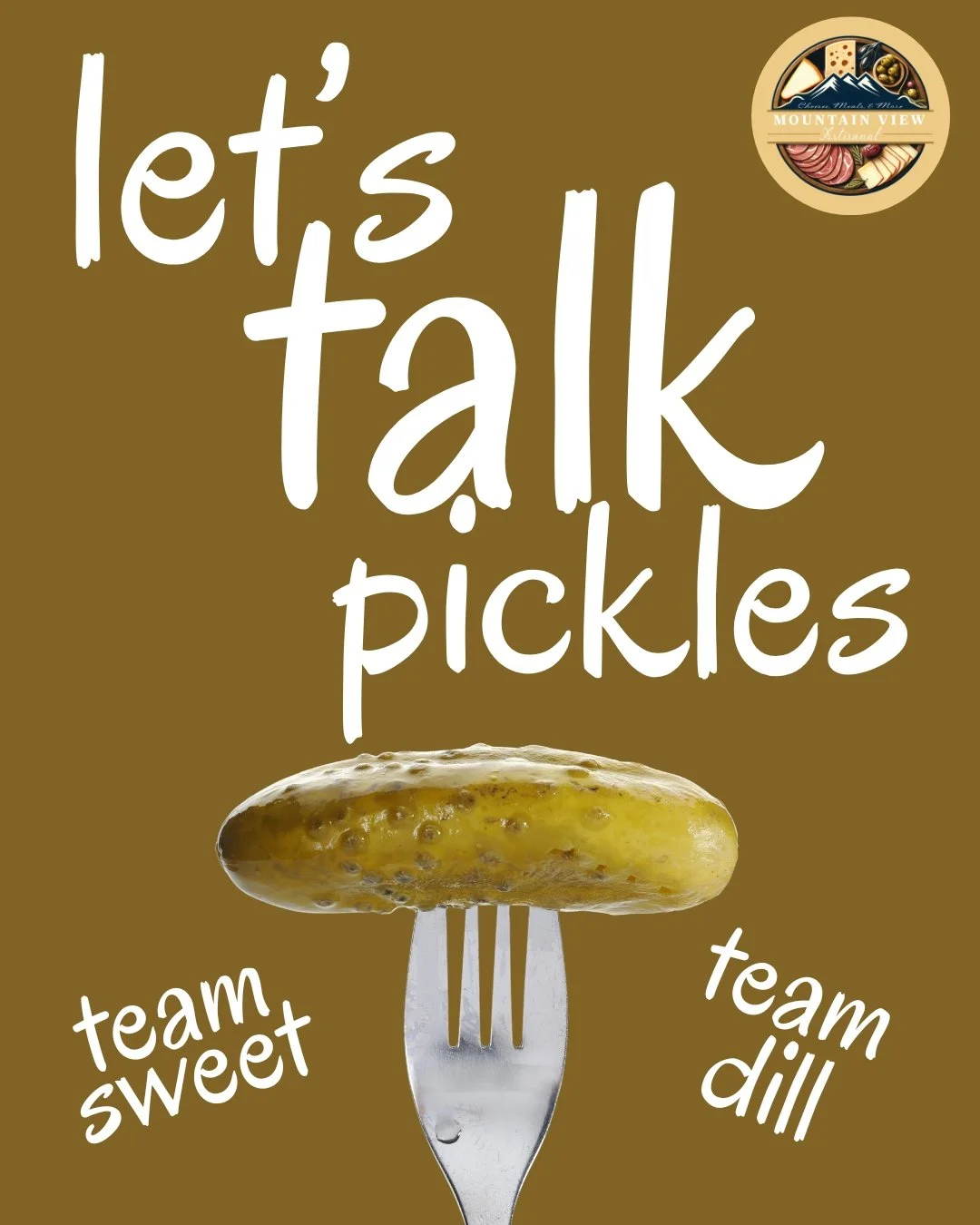 We're taking a break from apples to talk pickles.
This subject divides many a household, many a marriages have been broken over irreconcilable pickle preferences.
(yeah, that's a thing...we're sure of it)
Is your home divided or do you all agree? 
🥒