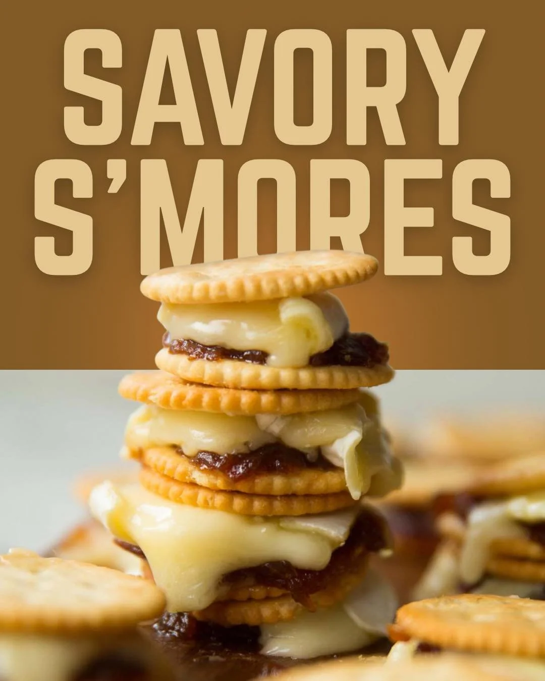 Have you tried savory s’mores yet? 
🔥Hot melty Brie atop your favorite salty cracker, paired with pumpkin butter or fig jam!
The possibilities are endless and we have it all in store! Don’t settle for marshmallows and chocolate when you