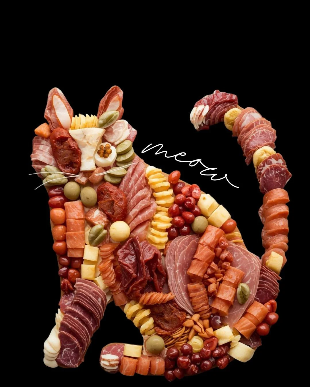 Happy National Cat Day
🐈‍⬛ 🐈 Cats are crazy, and they don’t need charcuterie, but AI can do crazy things. 
This is 🚫 not available. Please don’t ask.
🤣