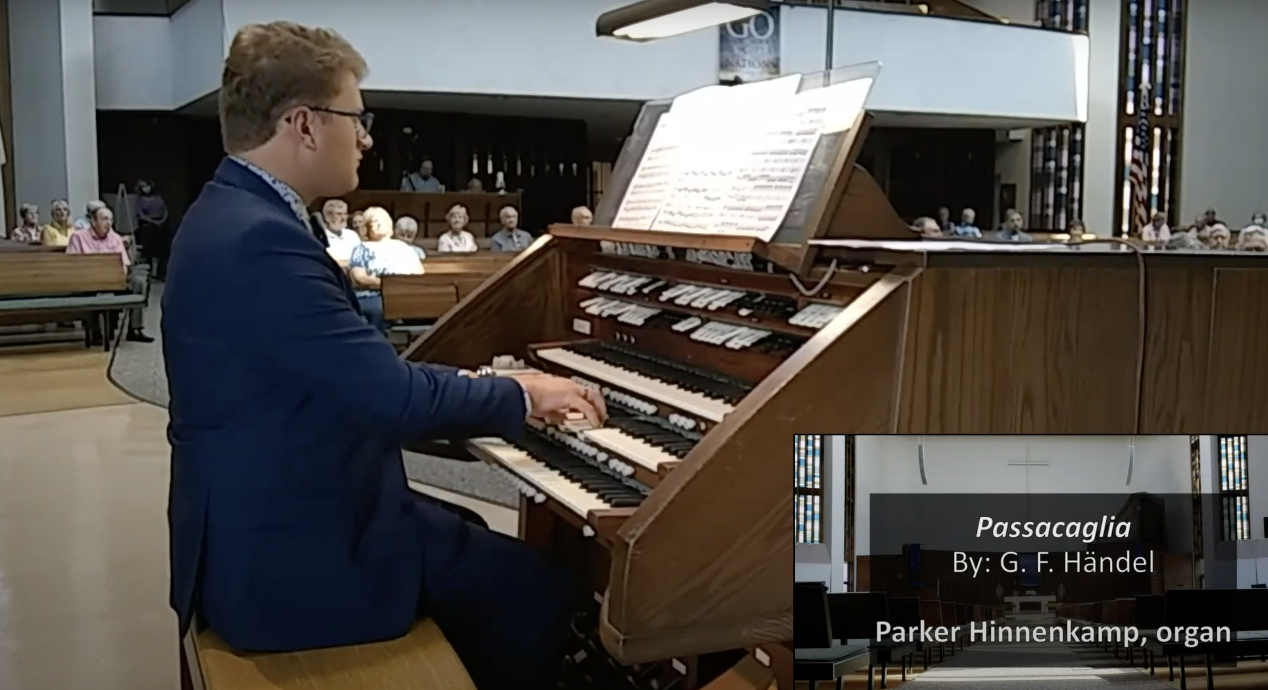 Parker MacIver Hinnenkamp plays the Austin organ in First United Methodist Church in Duluth, Minnesota where he held his first appointment as Assistant Organist.