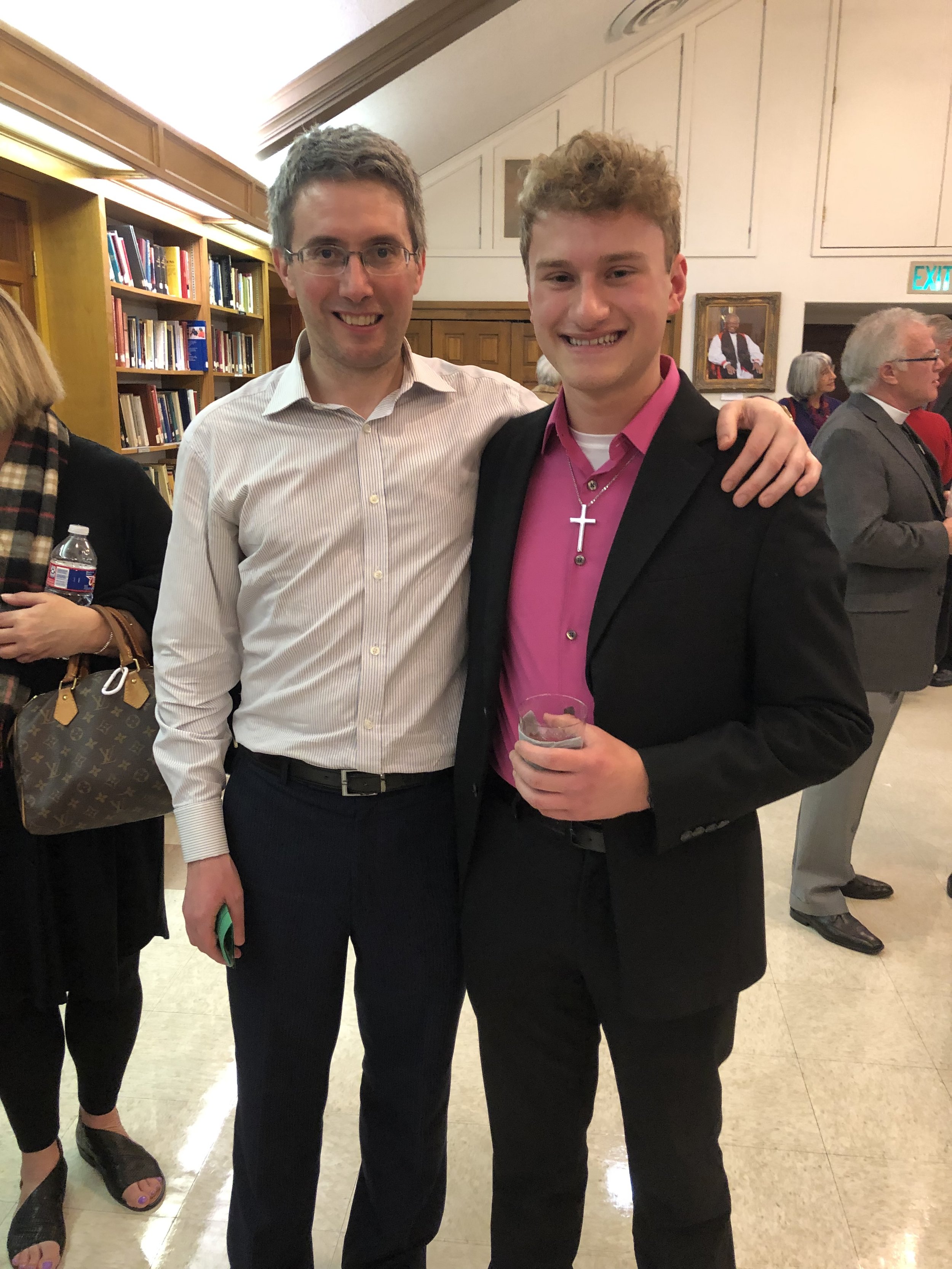 Parker MacIver Hinnenkamp with Clive Driskill-Smith in Fort Worth, Texas.