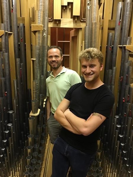 Parker MacIver Hinnenkamp takes an organ chamber tour with Ryan Luckey of the Bedient organ company.