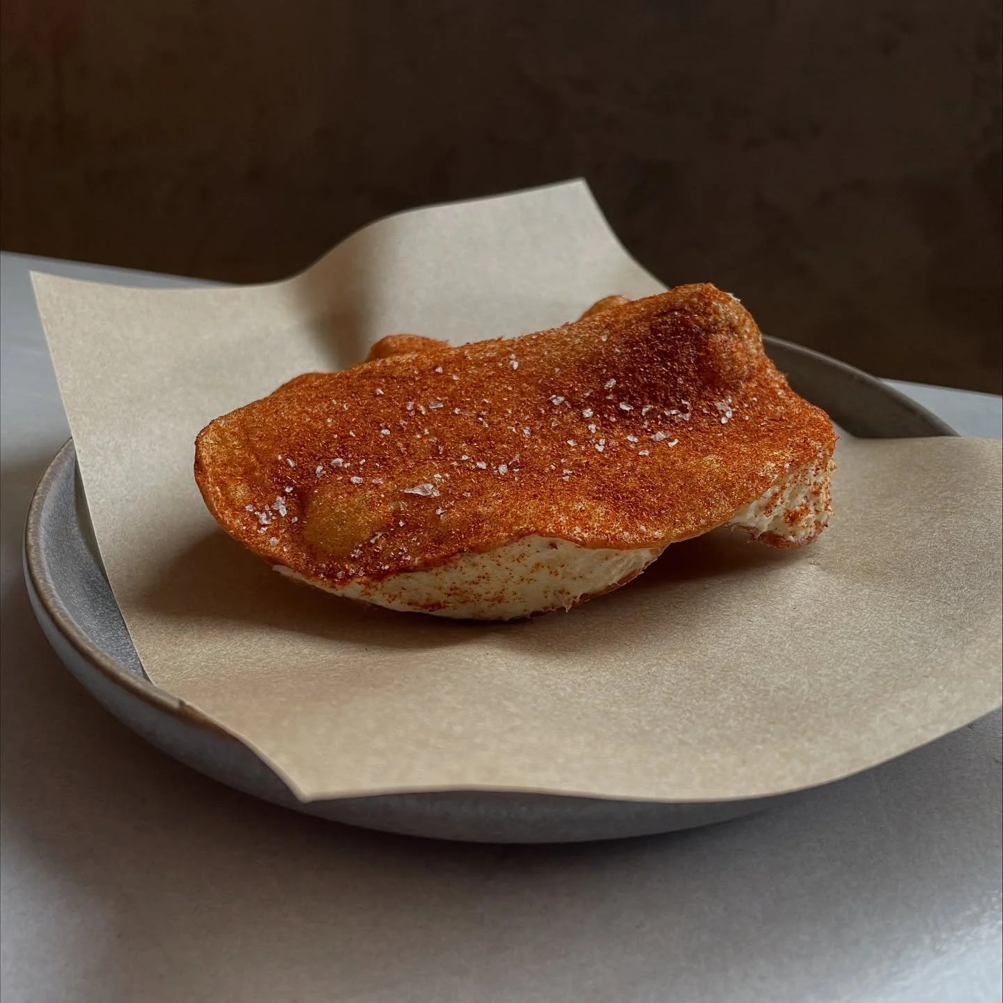 Smoked mulloway &lsquo;fish and chip&rsquo;. 

Whipped up especially for our $10 Happy Hour snack plates. Grab them 5-6PM Wed-Fri and 3-5PM Saturday. 🐟