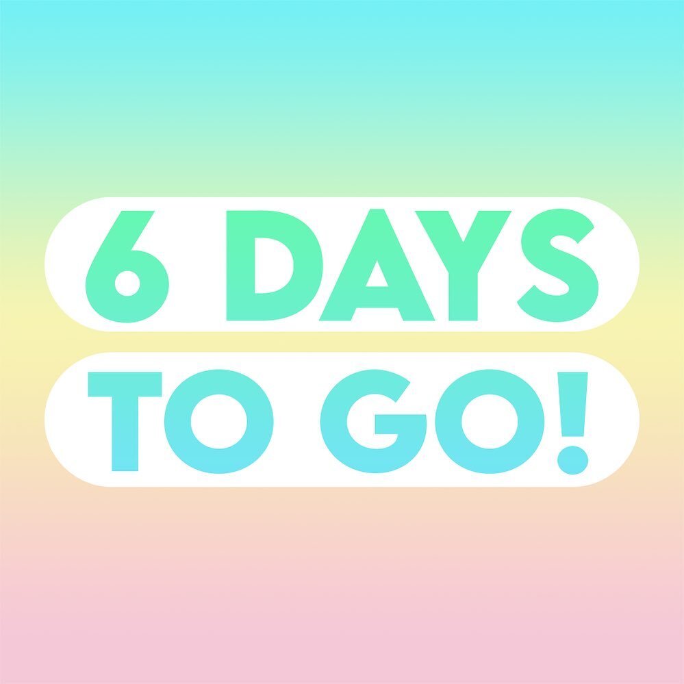 ⏳ 6 DAYS TO GO!! ⏳

🎫 Have you sorted your ticket yet?! 🎫