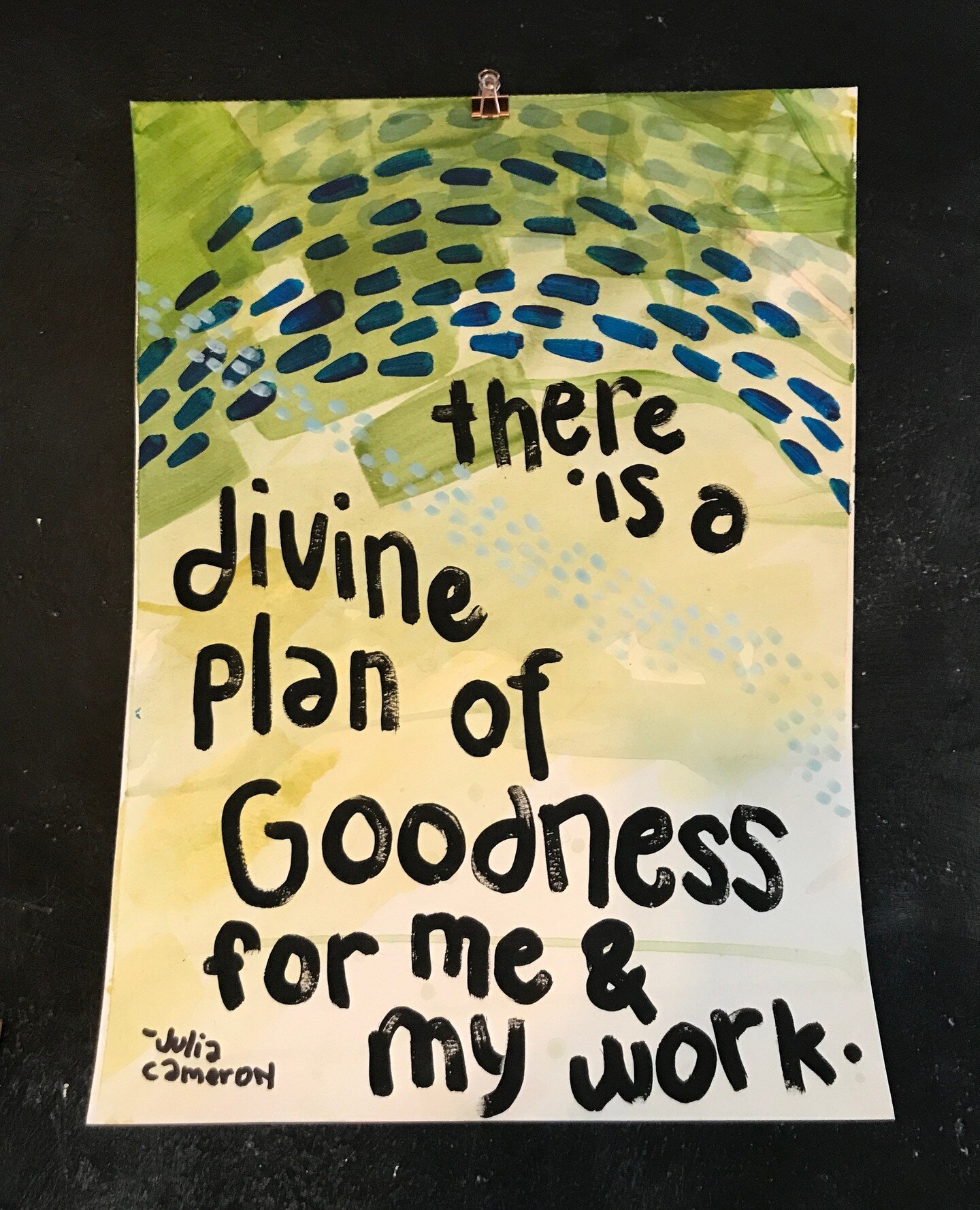 Another that I maybe never meditated on too much until recently...there is a plan for goodness around. ⁠
⁠
Links in Etsy for sending encouragement to your favorite artist or artist in training!⁠
⁠
⁠
#artisticaffirmations #juliacameron #theartistsway 