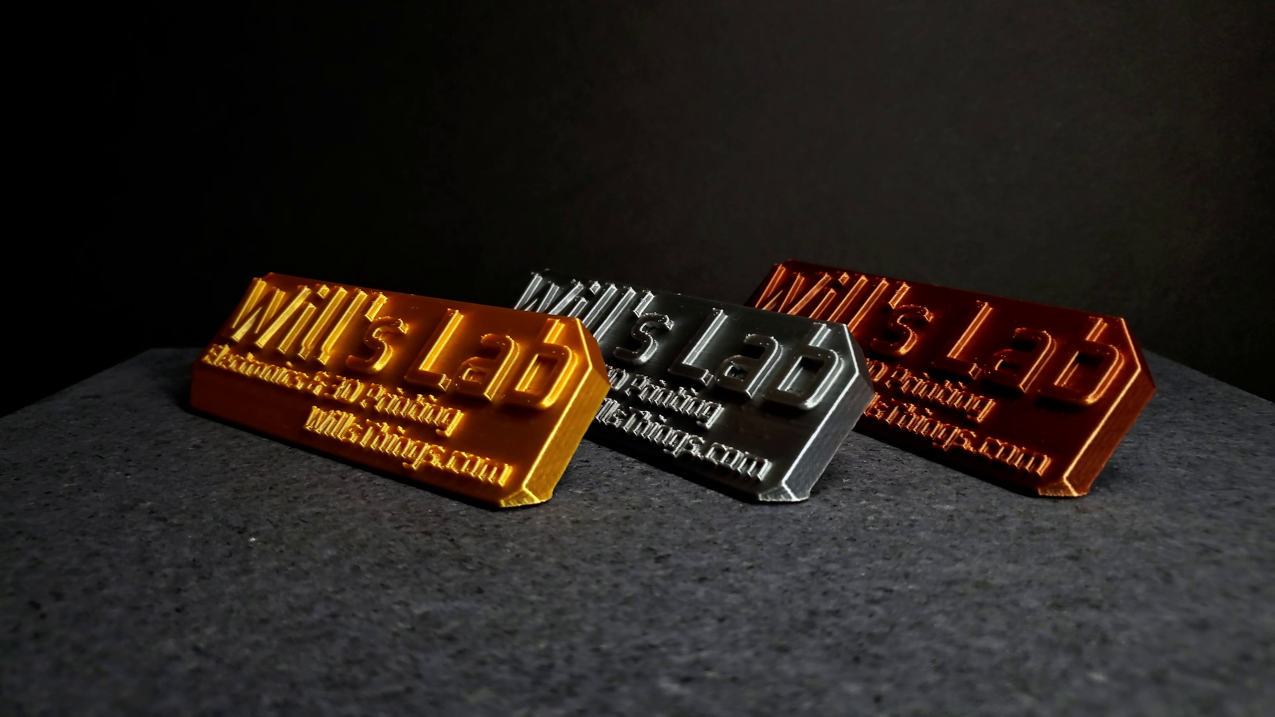  Mika3D – Shiny Silk Gold, Silver, and Copper PLA  