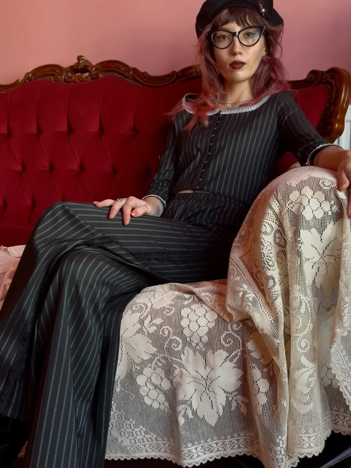 A pinstripe appreciation post while they&rsquo;ve been the popular choice over the last few weeks! 🖤

Thank you so much for your orders, the trousers have definitely become my go-to pick to wear at the moment as they&rsquo;re so easy to style with p