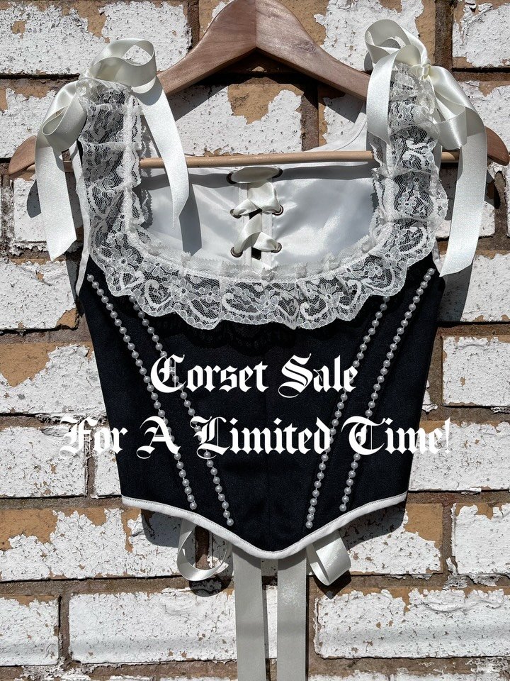 Thank you so much for your orders yesterday! 🫶

As an extra treat alongside the current sample sale, I&rsquo;ve added some discounts to the Archive Collection Corsets and the ready to ship Pinup Tees and Hat Pin Berets. The perfect pieces for Christ