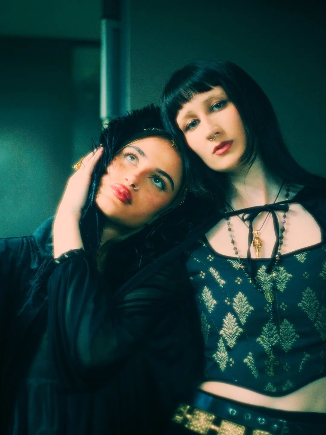 Another day, another slay from @majorstyling 🖤

&lsquo;A scouse prin time travels and brings a medieval prin to the future&rsquo;

Featuring an archive Anita Corset alongside @spacewomanshop 

Models: @jessicaedgington_ &amp; @evafoxfordd 
Photograp