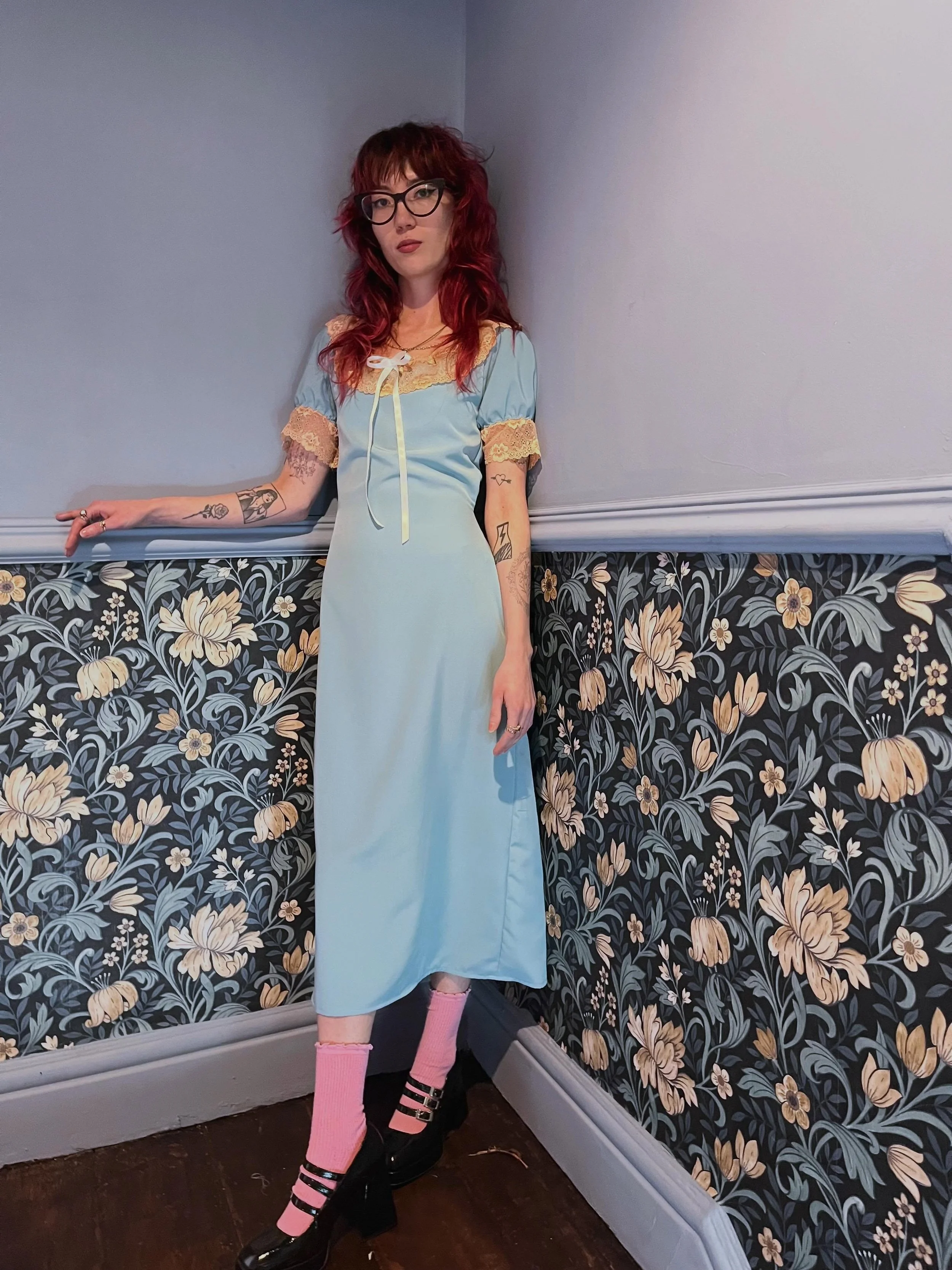 🌷&lsquo;A Summer in the Country&rsquo; Part 1 just arrived! 🌷

Using deadstock and secondhand fabrics as always, the first two outfits are now available on a made to order basis. 

Absolutely love this new colour palette, and can&rsquo;t wait to st