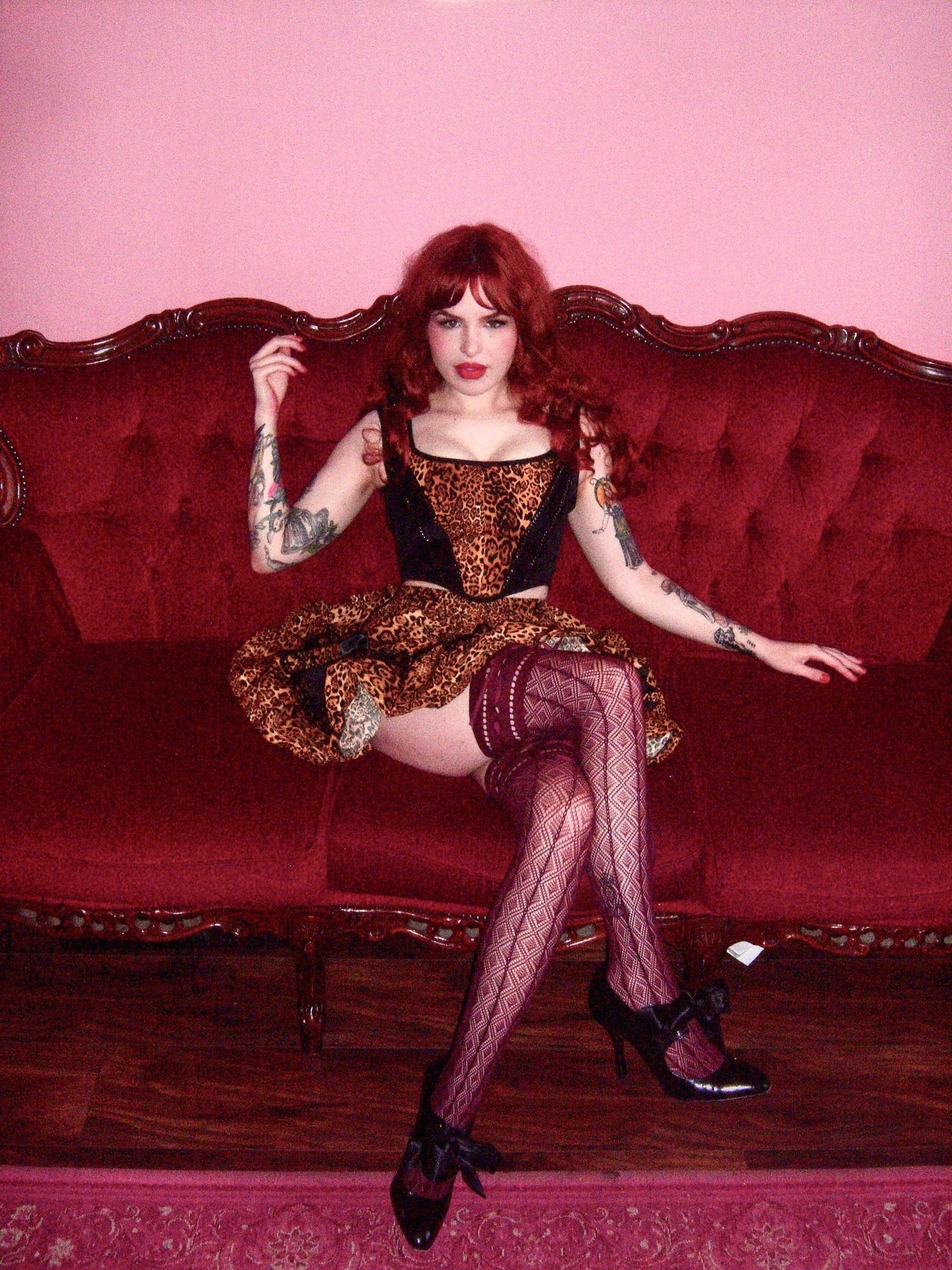Leopard Chain Corset