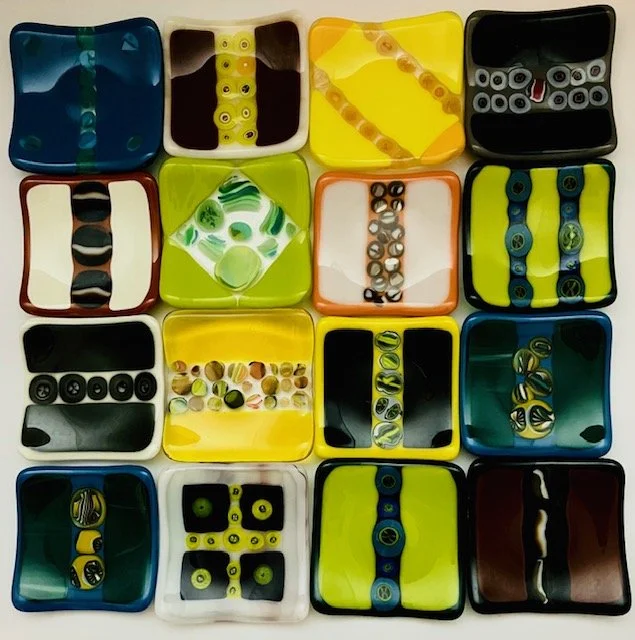3" small dishes for rings. meds. teaspoons, etc. Lots more to choose from
