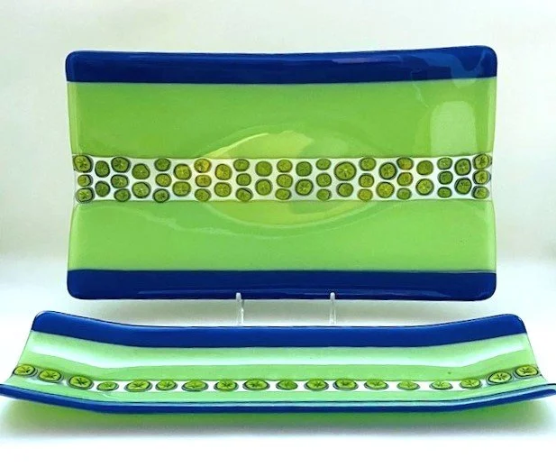 12" x 7" platter and 12" x 4" sushi plate