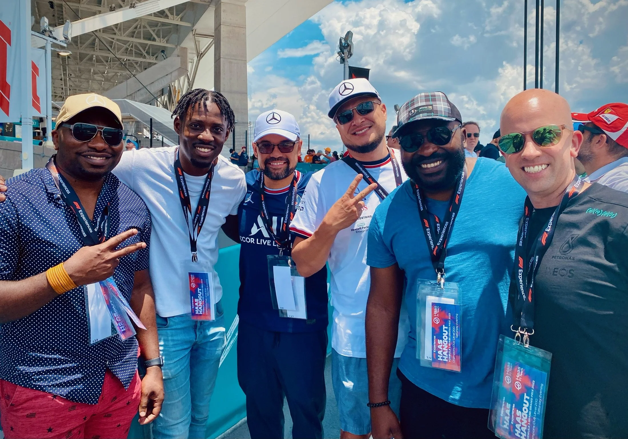 Group of Friends with Xclusiv Life CEO at F1 Miami Grand Prix 2022