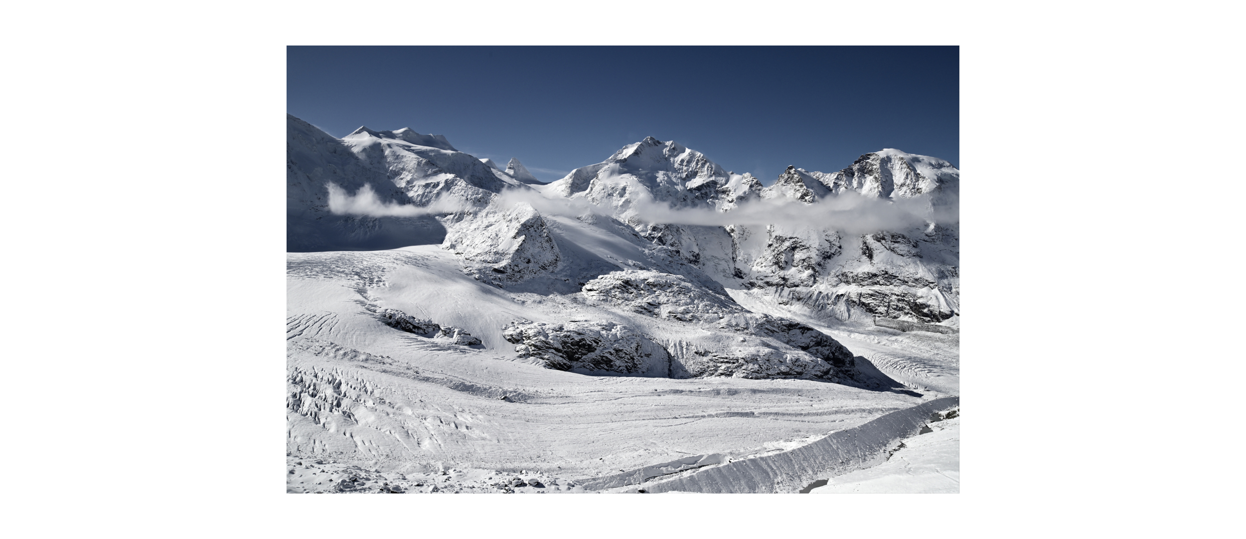 Piz Bernina & Pers Glacier Winter Wonderland