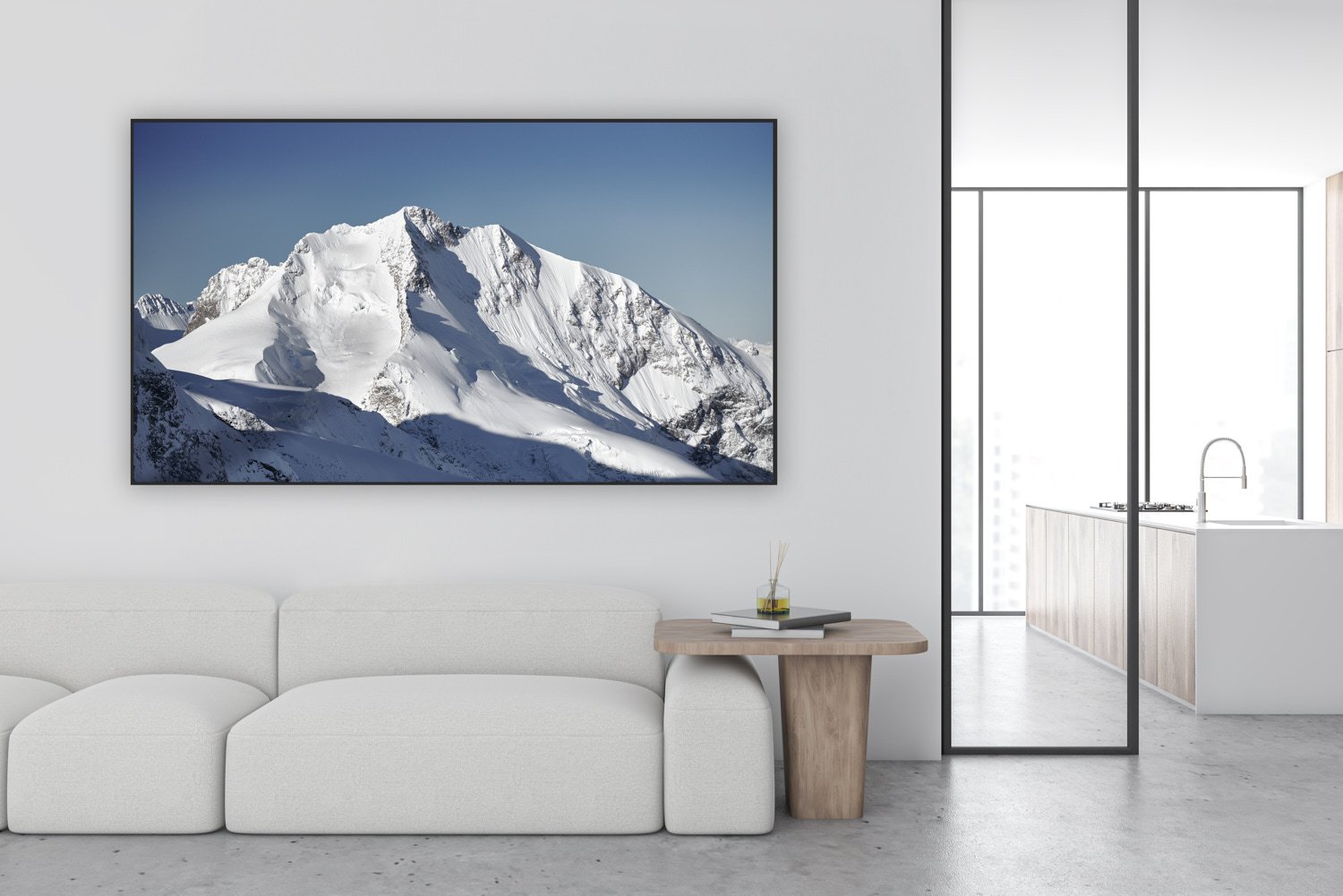 Die majestätischen Piz Bernina's und der Biancograt
