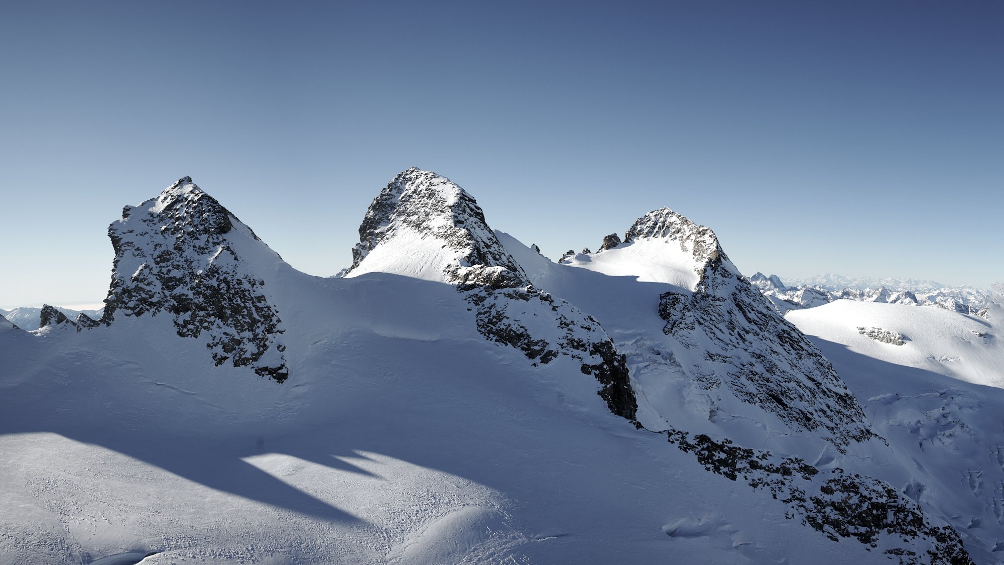 Trio Grande, La Sella und Piz Glüschaint