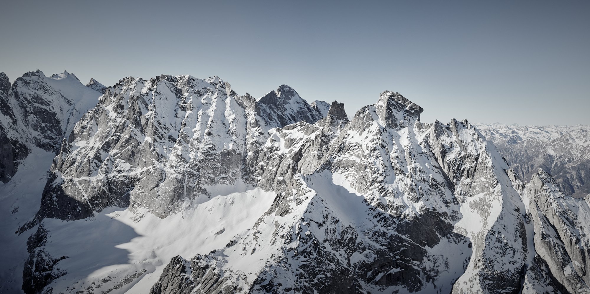 Sciora Gruppe mit Ago di Sciora und Punta Pioda