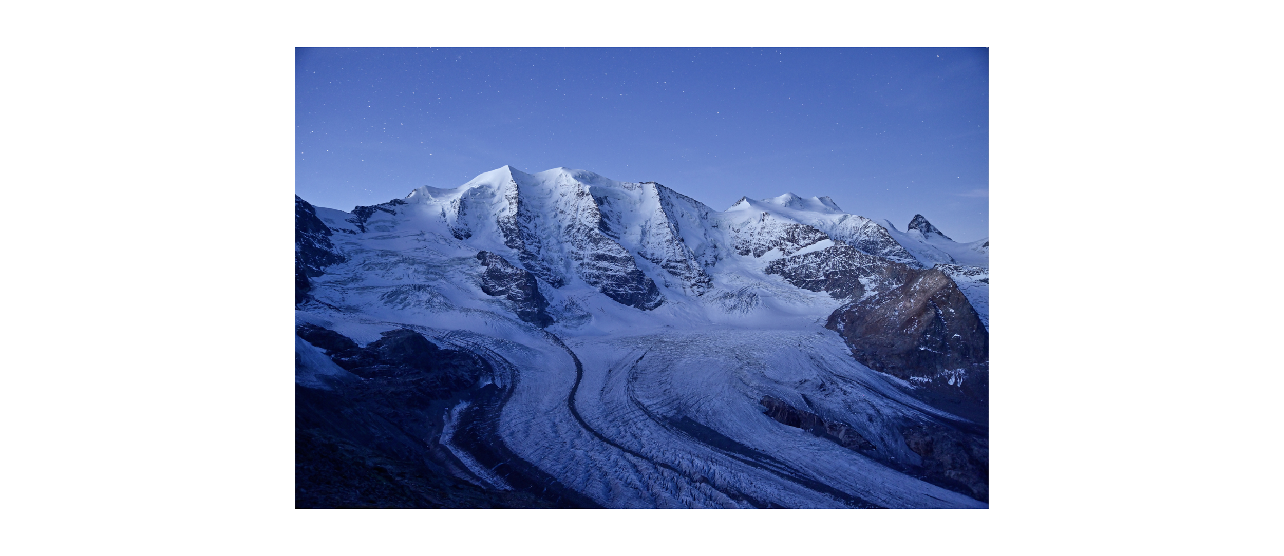 Piz Palü in der Morgendämmerung