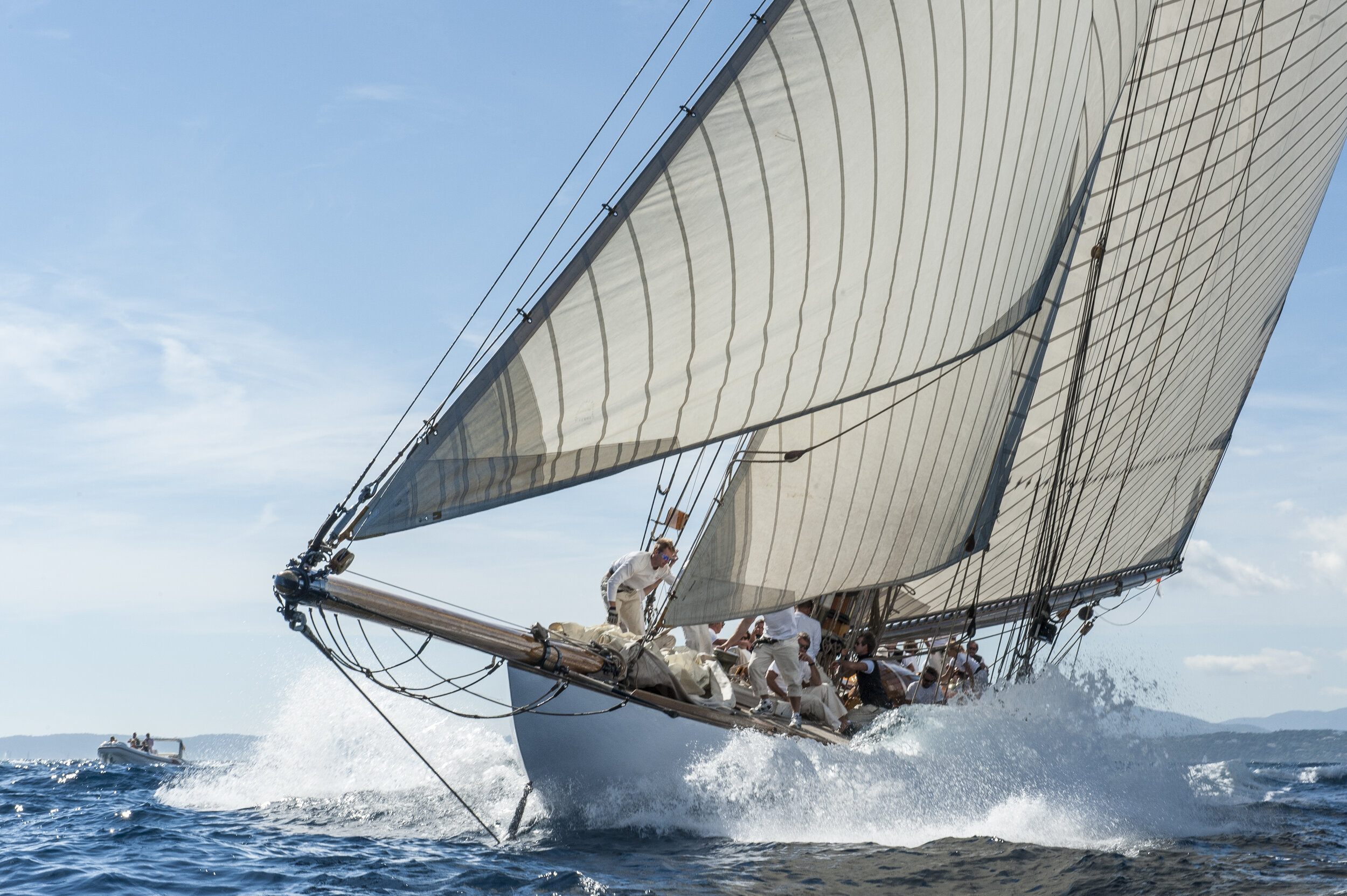 Classic Yacht Mariquita designed by William Fife III, photographed by Juerg Kaufmann