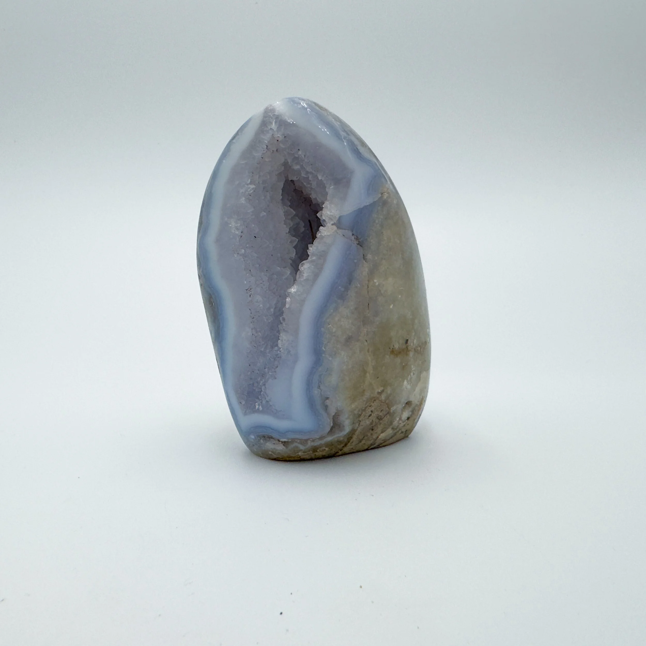 Blue Lace Agate Polished Crystal Geode 9190.jpg