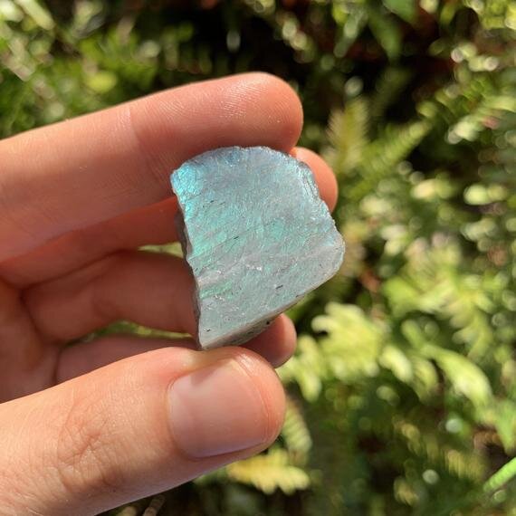 Labradorite (Blue Predominant) Raw Stones (1-2 Inch - AAA Grade - 16-32 Pieces Per Pound) Ethically Sourced from Madagascar - Beyond Bohemian