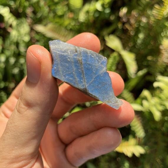 Labradorite (Blue Predominant) Raw Stones (1-2 Inch - AAA Grade - 16-32 Pieces Per Pound) Ethically Sourced from Madagascar - Beyond Bohemian