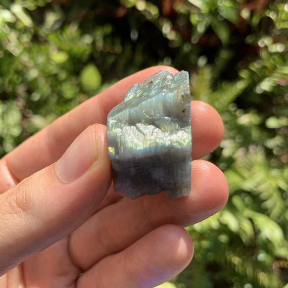 Labradorite (Blue Predominant) Raw Stones (1-2 Inch - AAA Grade - 16-32 Pieces Per Pound) Ethically Sourced from Madagascar - Beyond Bohemian