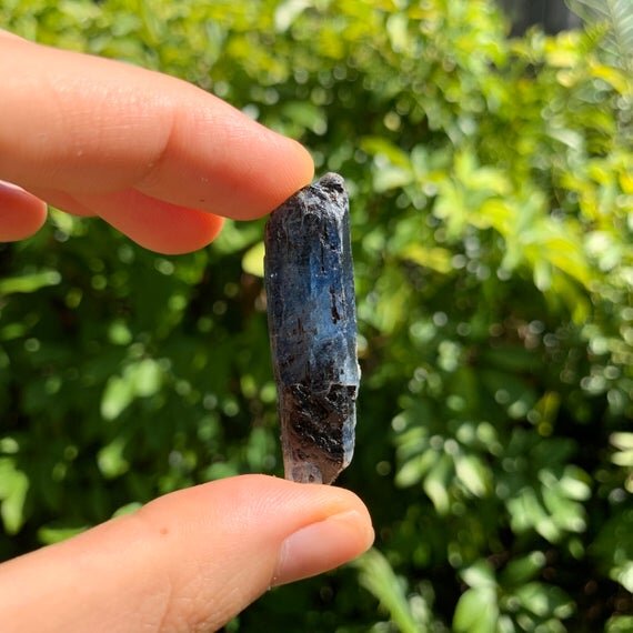 Blue Kyanite Raw Crystal Blades (1-2 Inch - AA Grade - 48-80 Pieces Per Pound) Ethically Sourced from Zimbabwe - Beyond Bohemian