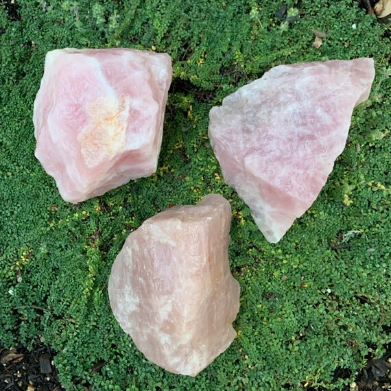 Rose Quartz Raw Crystals (AA Grade - Per Piece) Ethically Sourced from Madagascar - Beyond Bohemian