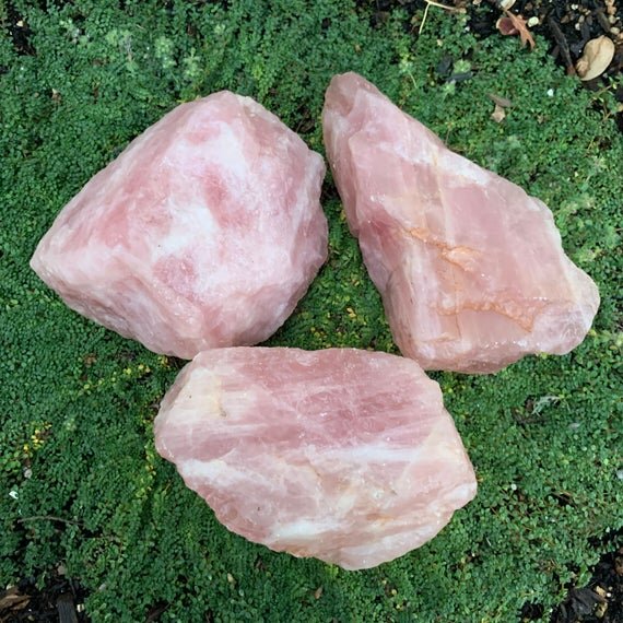 Rose Quartz Raw Crystals (AA Grade - Per Piece) Ethically Sourced from Madagascar - Beyond Bohemian