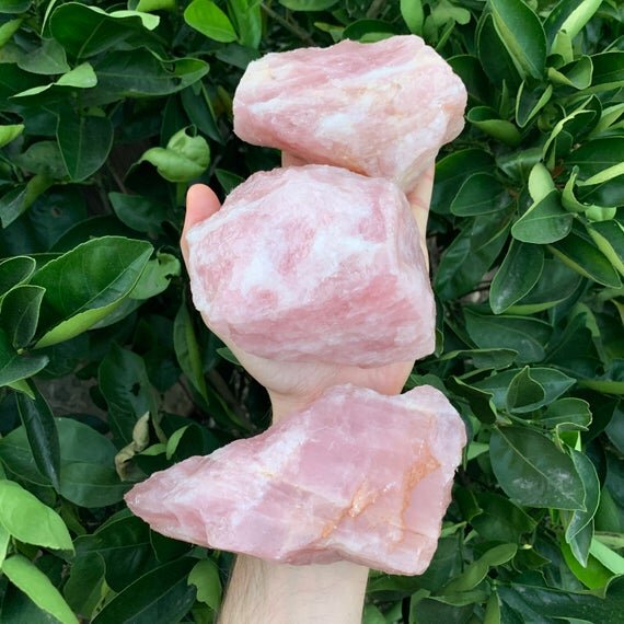 Rose Quartz Raw Crystals (AA Grade - Per Piece) Ethically Sourced from Madagascar - Beyond Bohemian