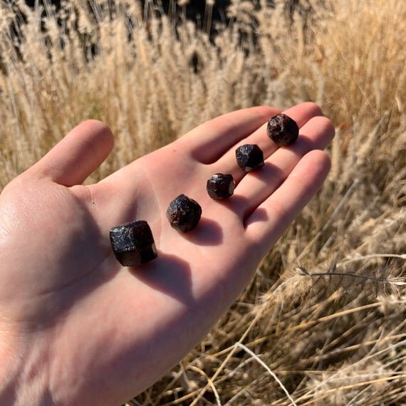 Garnet Raw Crystals (0.25-0.75 Inch - AA Grade - 40-80 Pieces Per Pound) Ethically Sourced from Brazil - Beyond Bohemian