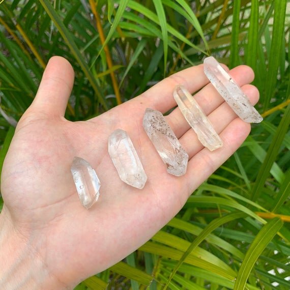 Clear Quartz Raw Crystal Points (1-2 Inch - A Grade - 32-48 Pieces Per Pound) Ethically Sourced from Madagascar - Beyond Bohemian