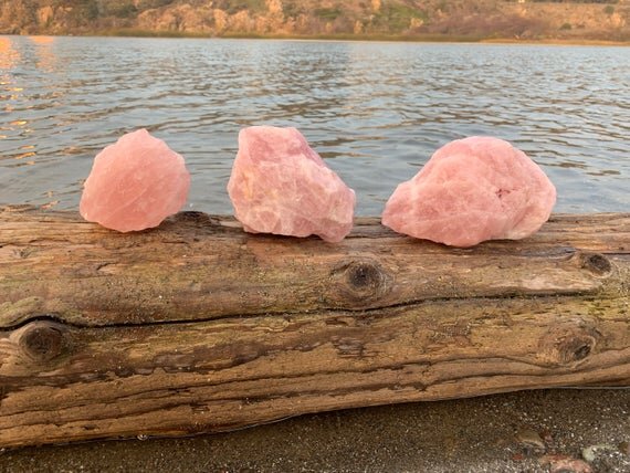 Rose Quartz Raw Crystals (AAA Grade - Per Piece) Ethically Sourced from Madagascar - Beyond Bohemian