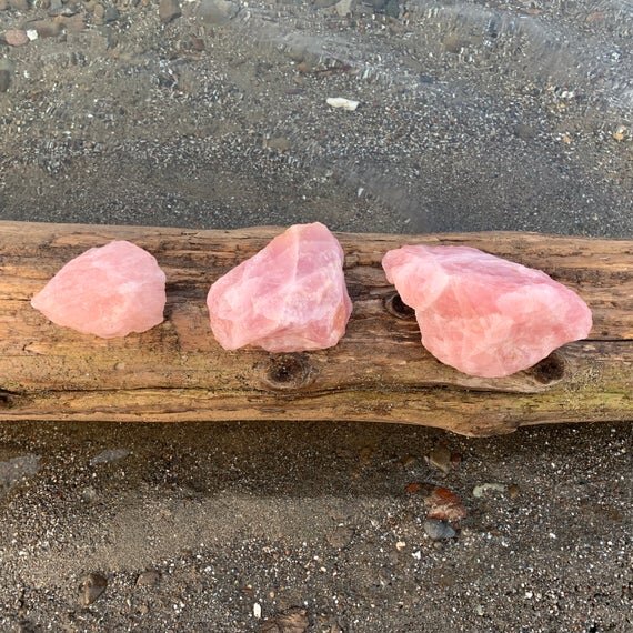 Rose Quartz Raw Crystals (AAA Grade - Per Piece) Ethically Sourced from Madagascar - Beyond Bohemian