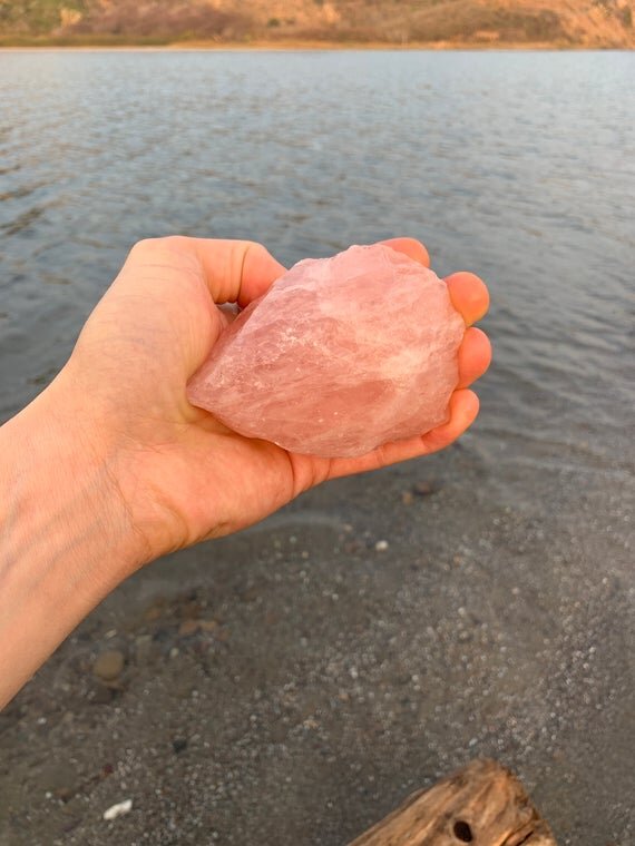Rose Quartz Raw Crystals (AAA Grade - Per Piece) Ethically Sourced from Madagascar - Beyond Bohemian