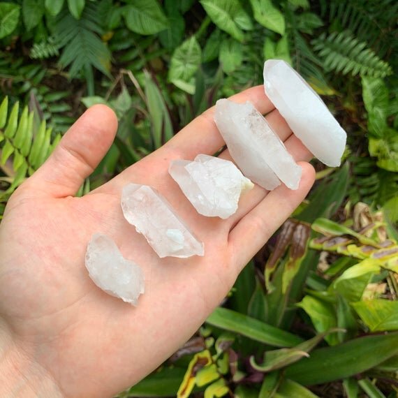 Clear Quartz Raw Crystal Points (1-2 Inch - A Grade - 16-24 Pieces Per Pound) Ethically Sourced from Arkansas - Beyond Bohemian