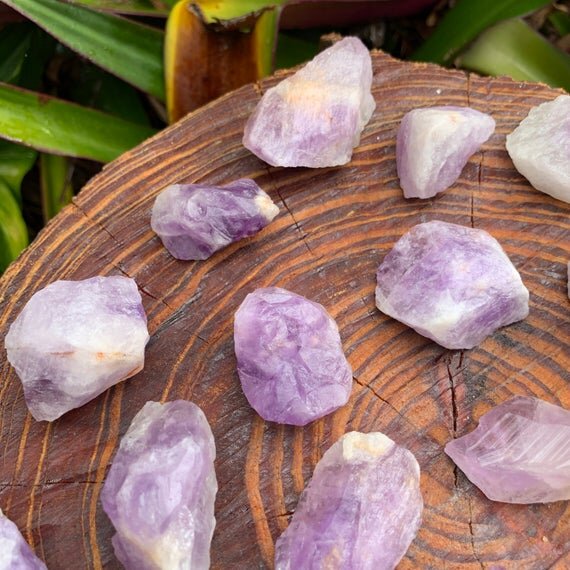 Amethyst Raw Crystals (1-2 Inch - A Grade - 12-20 Pieces Per Pound) Ethically Sourced from Madagascar - Beyond Bohemian