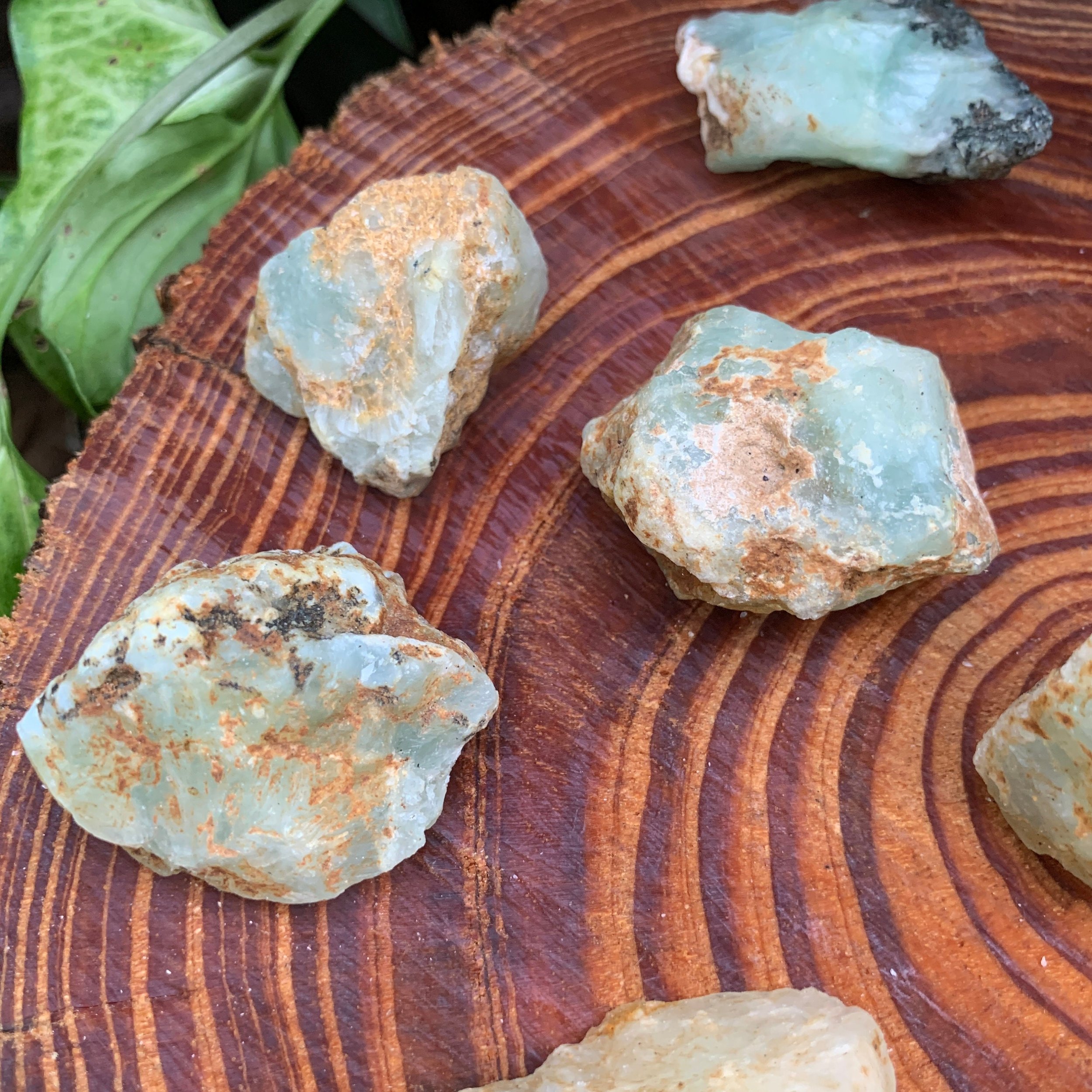 Prehnite Raw Stones (1-2 Inch - A Grade - 8-12 Pieces Per Pound) Ethically Sourced from Namibia - Beyond Bohemian