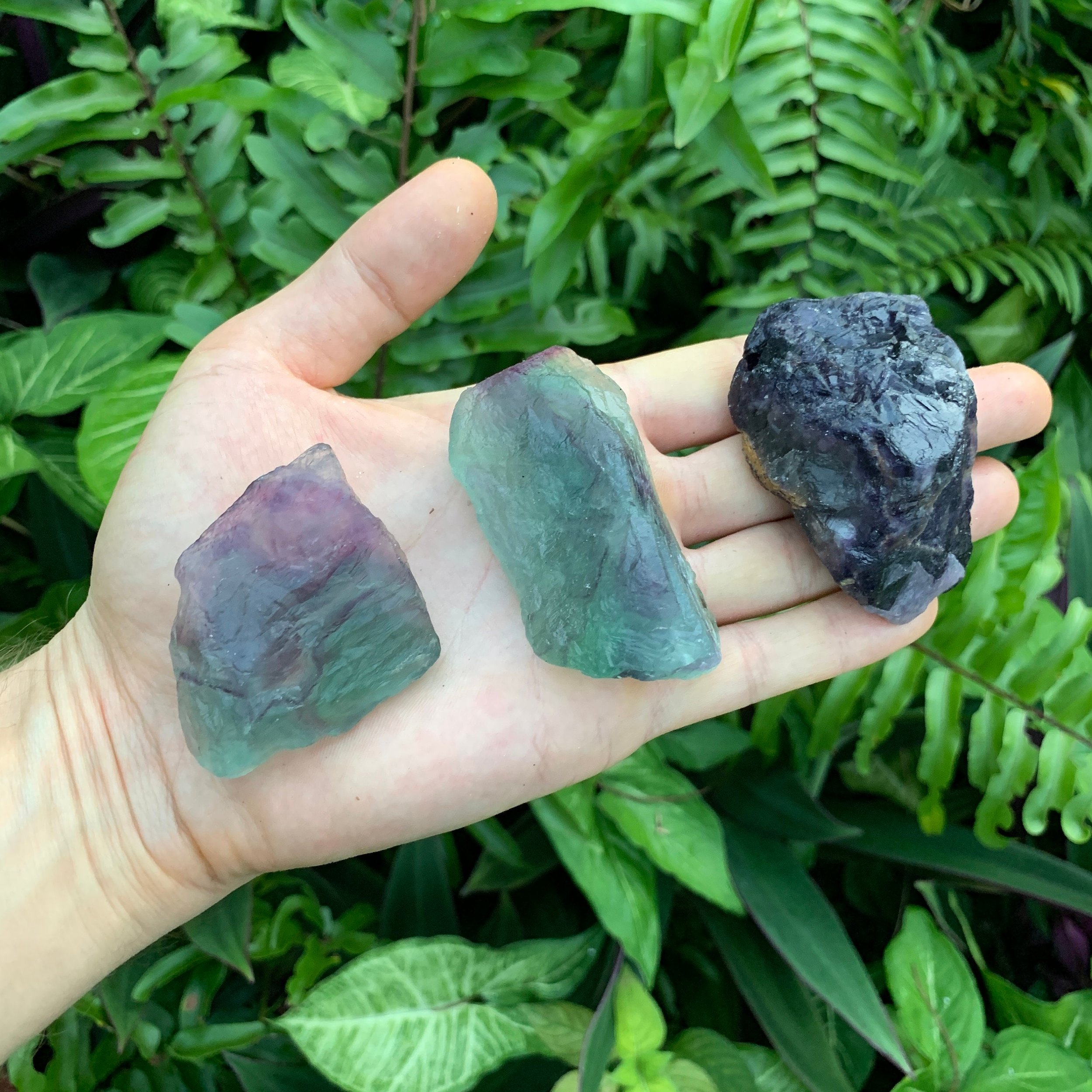 Fluorite Raw Stones (2-3 Inch - AA Grade - 3-4 Pieces Per Pound) Ethically Sourced from China - Beyond Bohemian
