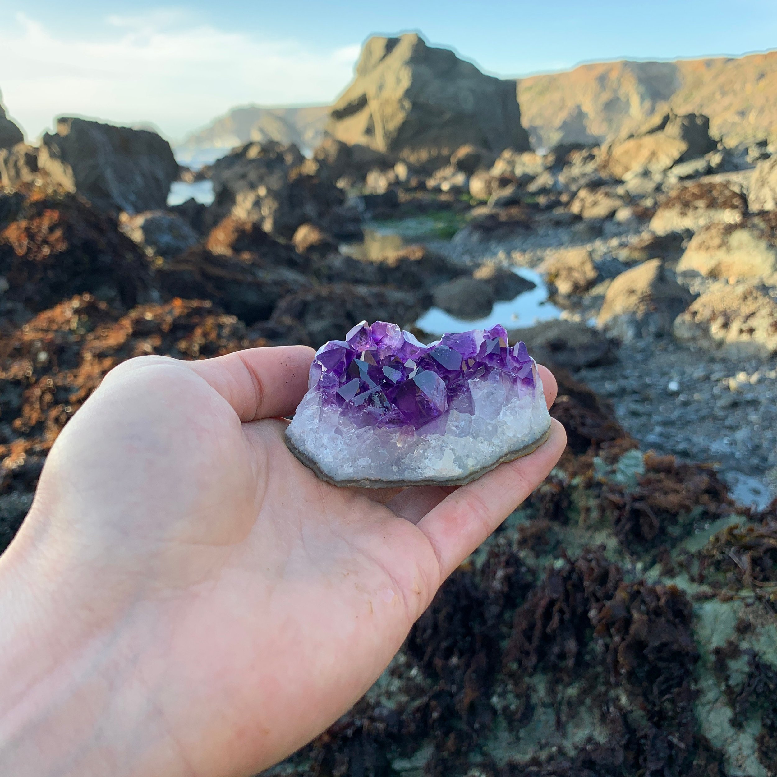 Amethyst Raw Crystal Clusters (1.50-2.50 Inch - AAA Grade - 6-10 Pieces Per Pound) Ethically Sourced from Uruguay - Beyond Bohemian